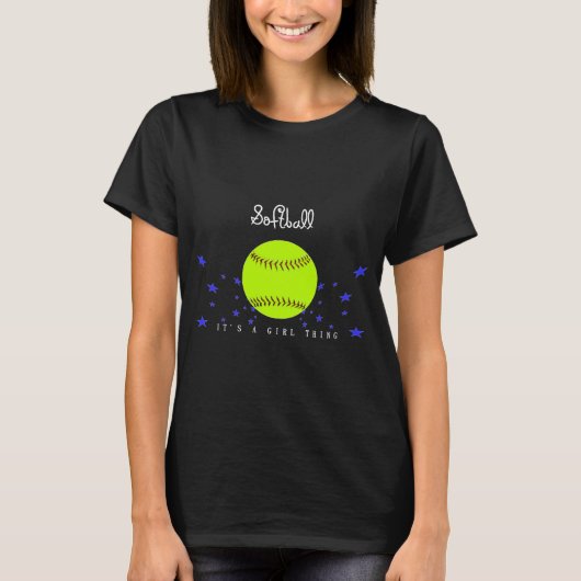 T-shirt Girl's Softball Shirt (Devant)