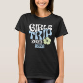 T-shirt Girls Trip 2023 Ibiza Beach Destination Retro Groo (Devant)