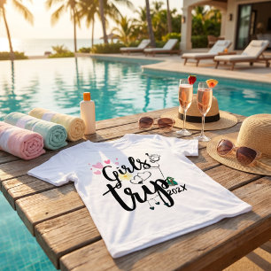 T-shirt Girls Trip 2026 - Rythme du cœur de week-end