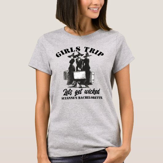 T-shirt Girls Trip Halloween Witches Custom Party (Devant)