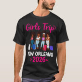 T-shirt Girls Trip New Orleans 2026 Squad Matching Outfit (Devant)