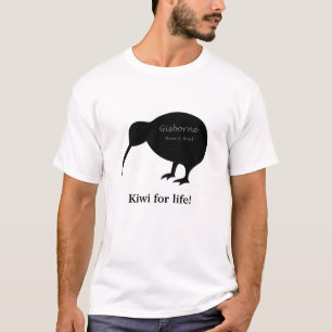 T-shirt Gisborne soutenu et a multiplié - le kiwi pour la