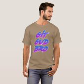 T-shirt Git Gud Bro Contour Blanc garçon (Devant entier)