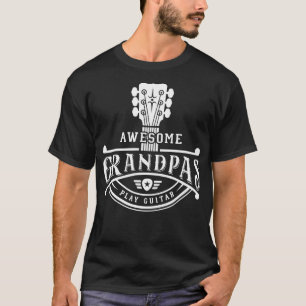 T-shirt GItarrist Musicien Awesome Grandpas Jouer Guitare