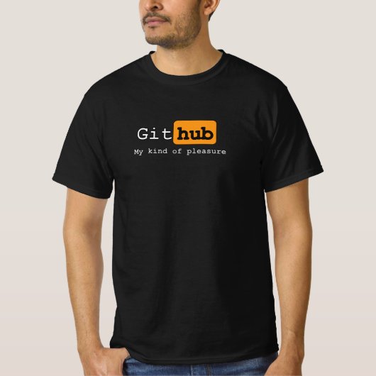 T-shirt GitHUB, noir (Devant)