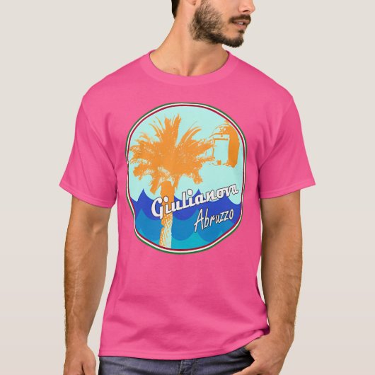 T-shirt Giulianova Abruzzo Italie avec des vagues (Devant)