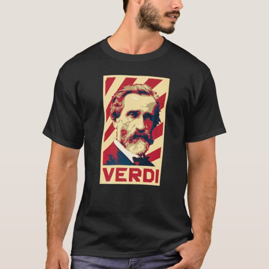 T-shirt Giuseppe Verdi Compositeur de musique classique Re (Devant)