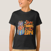 T-shirt Give Thanks To The Lord Fall Pumpkin Thanksgiving (Devant)
