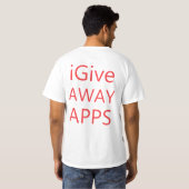 T-shirt GivenTo - je donne loin Apps (Dos entier)