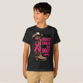 T-shirt Giving Breast Cancer The Boot Cowboy Design (Devant entier)