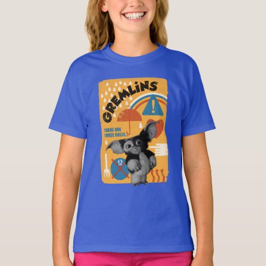 T-shirt Gizmo | Il Y A Trois Règles (Devant)