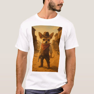 T-shirt "Gizmo the Cowboy – Chihuahua Western Duel"