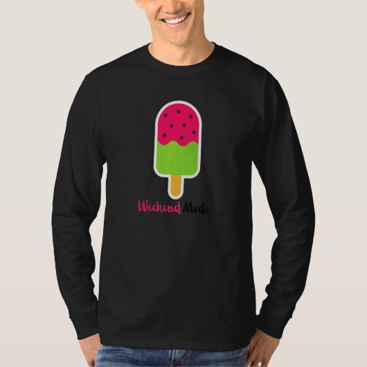 T-shirt Glace à la Pastèque Mode Week-end Pour Plaisir de (Devant)