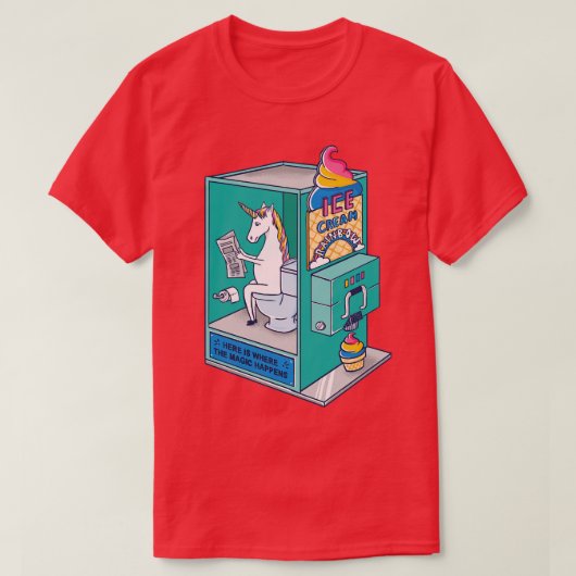 T-shirt Glace arc-en-ciel (Design devant)