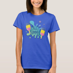 T-shirt Glace avec éclaboussure d'eau/ Effet d'ombre