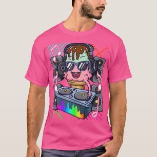 T-shirt Glace Crème Dj Danse Musique Platine Hip Hop Rap H