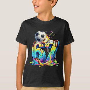 T-shirt Glace Crème Goutte Soccer 67 Six Sept Drôle Gen Al