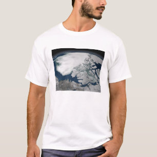 T-shirt Glace de mer arctique au-dessus de l'Amérique du