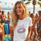 T-shirt Glace donut pastèque amusant “Temps de plage”