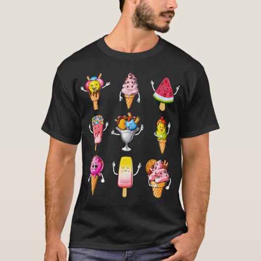 T-shirt Glace drôle (Devant)