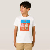 T-shirt glace et bain de soleil (Devant entier)