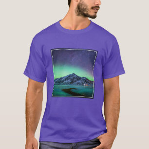 T-shirt Glace et neige Aurora Borealis Voie Lactée Islan