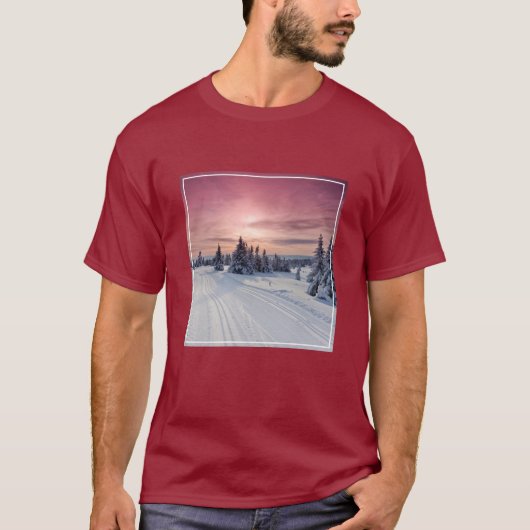 T-shirt Glace et neige | Lillehammer, Norvège (Devant)