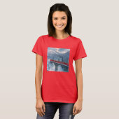 T-shirt Glace et neige | Train Express Red Bernina Suisse (Devant entier)