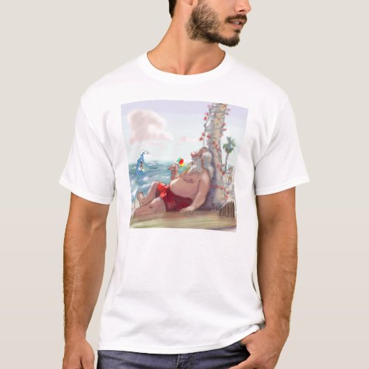 T-shirt glace père Noël de rasage (Devant)