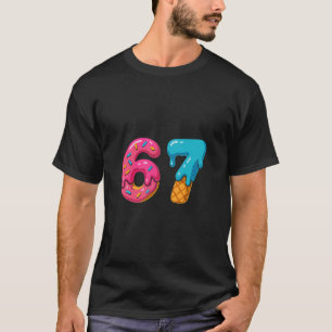 T-shirt Glace Six Sept Dégoulinante Mème 67 Sport Drôle Te