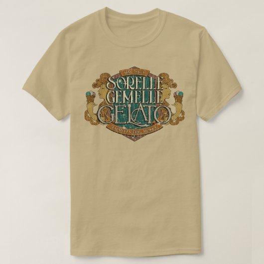 T-shirt Glace Sorelle Gemelle Gelato 1954 (Design devant)