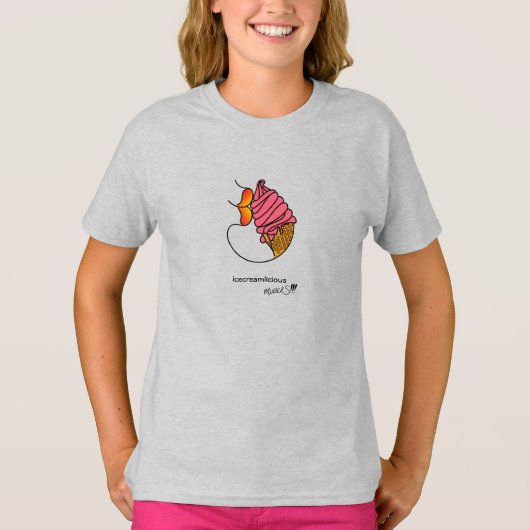 T-shirt glacial amlicious muackS fraise (Devant)