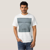 T-shirt glacial de route (Devant entier)