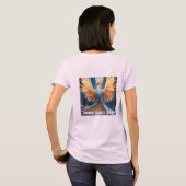 T-shirt "Glacial Splendor : Majestic Ice Phoenix" (Dos entier)