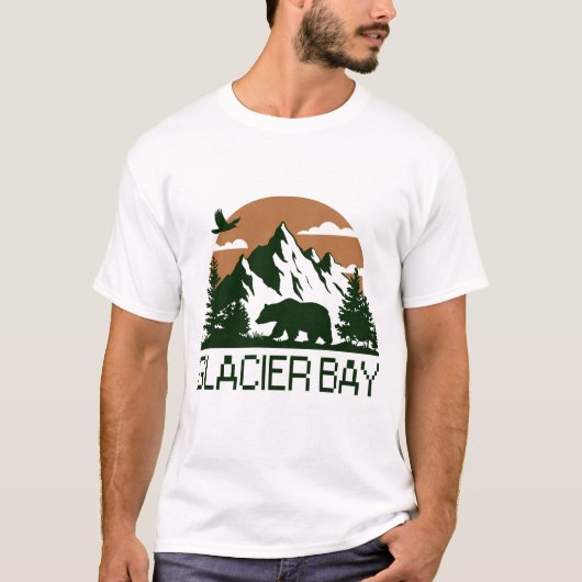 T-shirt Glacier Bay - Alaska (Devant)