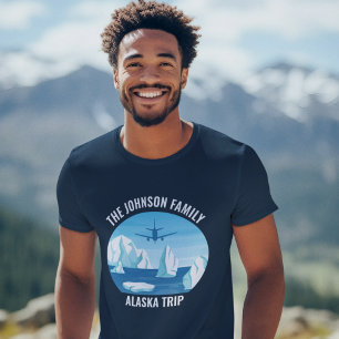 T-shirt Glacier bleu du voyage en Alaska Customisé