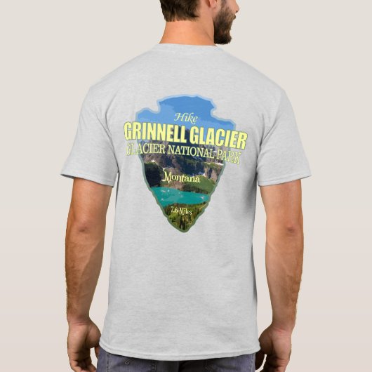 T-shirt Glacier Grinnell (pointe de flèche) (Dos)