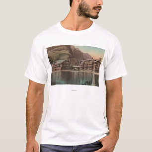 T-shirt Glacier, la TA - vue des nombreux hôtel de glacie