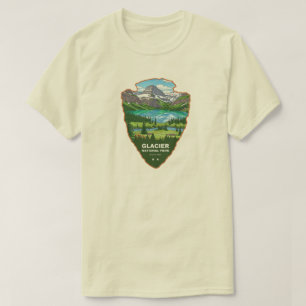 T-shirt Glacier National Park Montana Tête de flèche