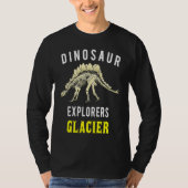T-shirt Glacier National Park Stegosaurus Dinosaur Explore (Devant)