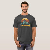 T-shirt Glacier Peak Rétro Turquoise (Devant entier)