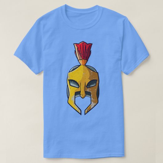 T-shirt Gladiateur de guerrier grec casque spartiate (Design devant)
