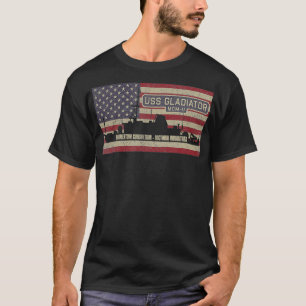 T-shirt Gladiateur USS MCM11 Contre-mesures des mines Navi