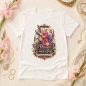 T-shirt Glaïeul Force Éternelle Fleur de Naissance Août