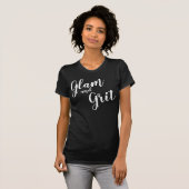 T-shirt "Glam and Grit" (Devant entier)