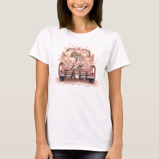T-shirt Glam Hello Fall (Devant)