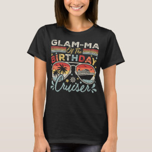 T-shirt Glam-ma des femmes de croisière d'anniversaire