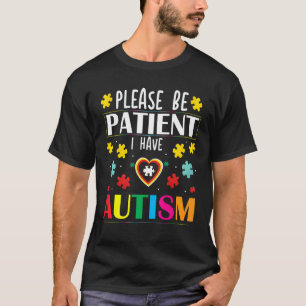 T-shirt Glam mignon S'Il Vous Plaît Soyez Patient Avec Moi