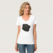 T-shirt Glam Noir Or Rose élégant Classy Unique Graphisme (Devant entier)