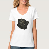 T-shirt Glam Noir Or Rose élégant Classy Unique Graphisme (Devant)